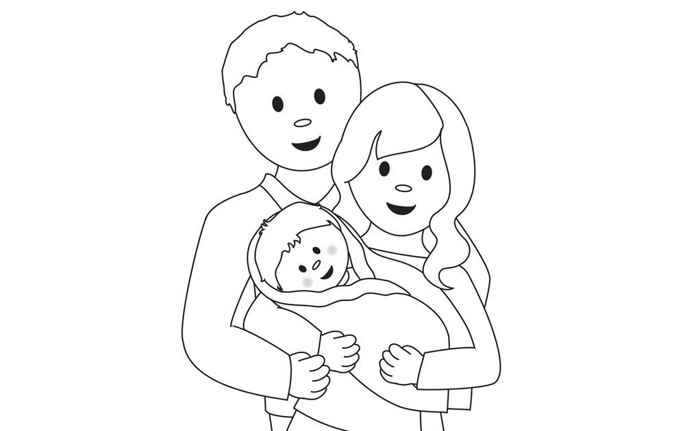 Dessin d'une famille  Activités  Coloriage et jeux en ligne